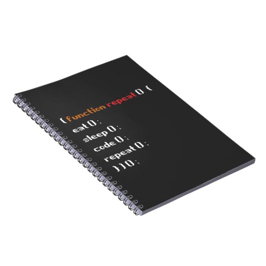 Funny Computer Science Coder Programmer Function Notitieboek (Rechterzijde)