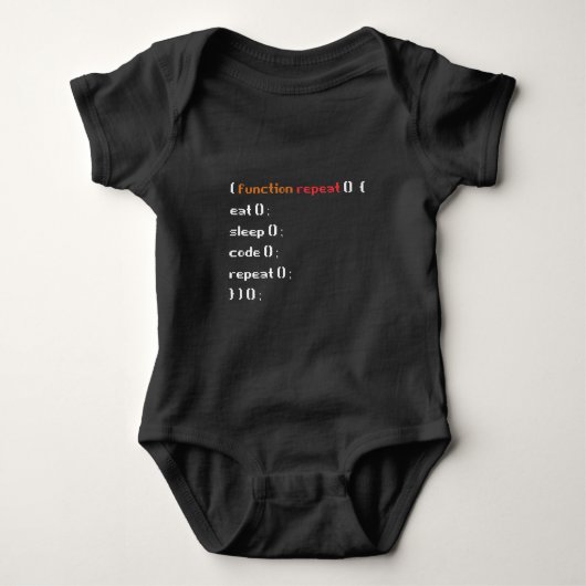 Funny Computer Science Coder Programmer Romper (Voorkant)