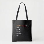 Funny Computer Science Coder Programmer Tote Bag<br><div class="desc">Een grappige Gift voor programmeur,  gamer,  computerwetenschapper,  softwareontwikkelaar,  IT admin,  nerd en pc geek. Ideale verrassing voor een lachen met vrienden,  familie en collega's op school of op het werk.</div>