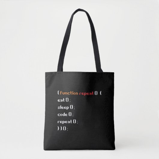 Funny Computer Science Coder Programmer Tote Bag (Voorkant)