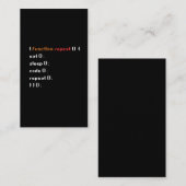 Funny Computer Science Coder Programmer Visitekaartje (Voorkant / Achterkant)