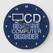 Funny Computer Science Geek Grote Klok (Voorkant)