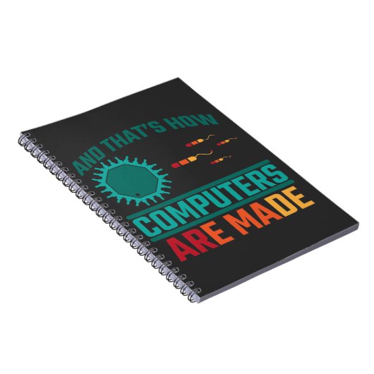 Funny Computer Science Hardware Coder IT Admin Notitieboek (Rechterzijde)