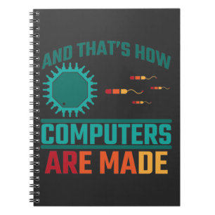 Funny Computer Science Hardware Coder IT Admin Notitieboek