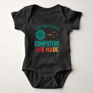 Funny Computer Science Hardware Coder IT Admin Romper