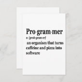 Funny Computer Science Programmer Definition Bedankkaart (Voorkant / Achterkant)