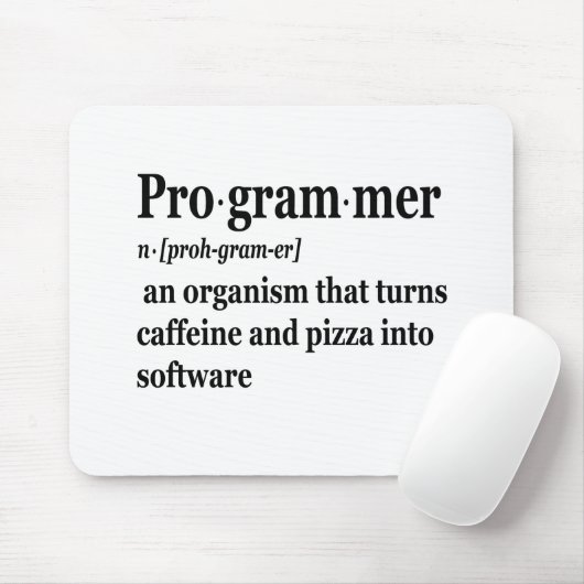 Funny Computer Science Programmer Definition Muismat (Met muis)