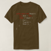 Funny Computer Science Programmer Eat Sleep Code 3 T-shirt (Design voorkant)