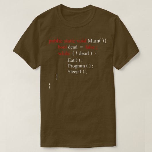 Funny Computer Science Programmer Eat Sleep Code 3 T-shirt (Design voorkant)