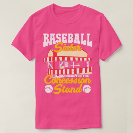Funny Concession stand Baseball Sister Gift T-shirt (Design voorkant)