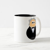 Funny Conductor Tweekleurige Koffiemok (Voorkant rechts)