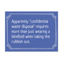 Funny Confidential Waste Disposal Joke