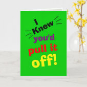 funny congratulations on achievement kaart (Gele Bloem)