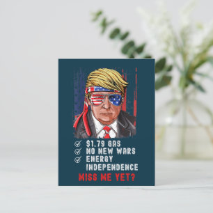 Funny Conservative Anti Biden Miss Toch Briefkaart