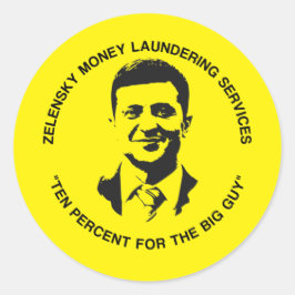 Funny Conservative Anti Biden Zelensky Ukraine Ronde Sticker