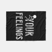 Funny Conservative Quotes F Your Feelings Men Wome Fleece Deken (Voorkant (Horizontaal))