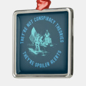 Funny Conspiracy Theory Moon Landing NASA Metalen Ornament (Links)