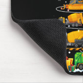 Funny Construction Excavator Truck Christmas Tree  Muismat (Hoek)