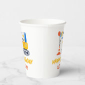 Funny Construction Themed Birthday Party Papieren Bekers (Rechts)