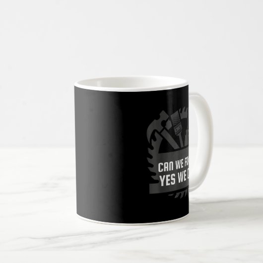 Funny Construction Worker, Bob The Builder Gag Gif Koffiemok (Voorkant rechts)