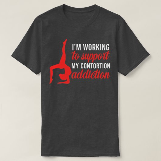 Funny Contortionist Circus Gymnast Exercise Traini T-shirt (Design voorkant)