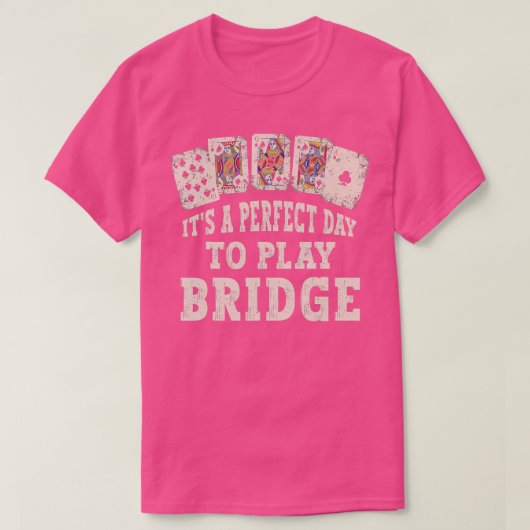 Funny Contract Bridge Player T-shirt (Design voorkant)