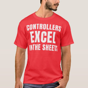 Funny Controllers Excel in de Boekhouding Bladen T-shirt