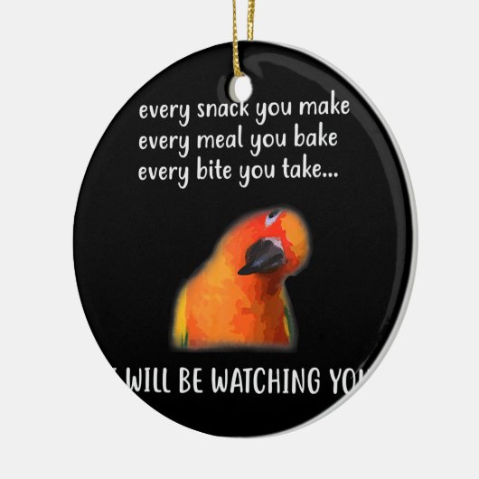 Funny Conure Bird Sun Conure for Conure Lover Keramisch Ornament (Links)