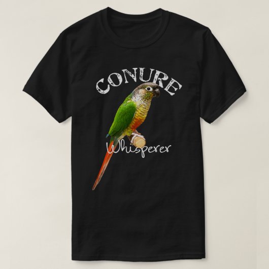 Funny Conure Whisperer Green Cheek Conure Bird Gif T-shirt (Design voorkant)