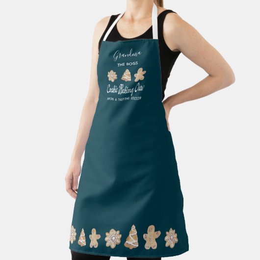 Funny Cookie Baking Crew Grandma Baking Apron Schort (Insitu)