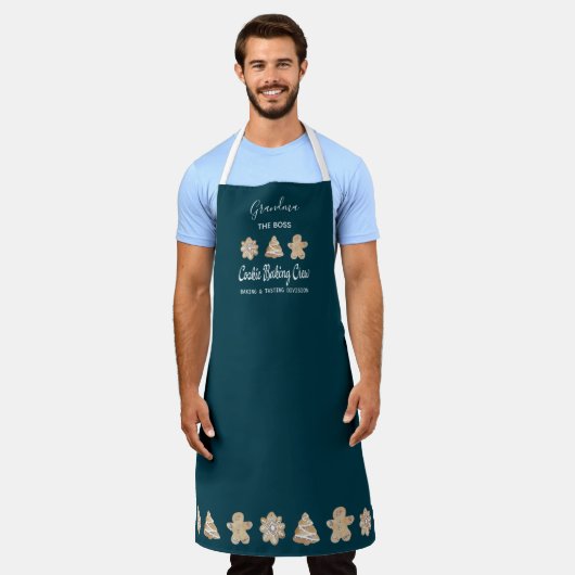 Funny Cookie Baking Crew Grandma Baking Apron Schort (Gedragen)