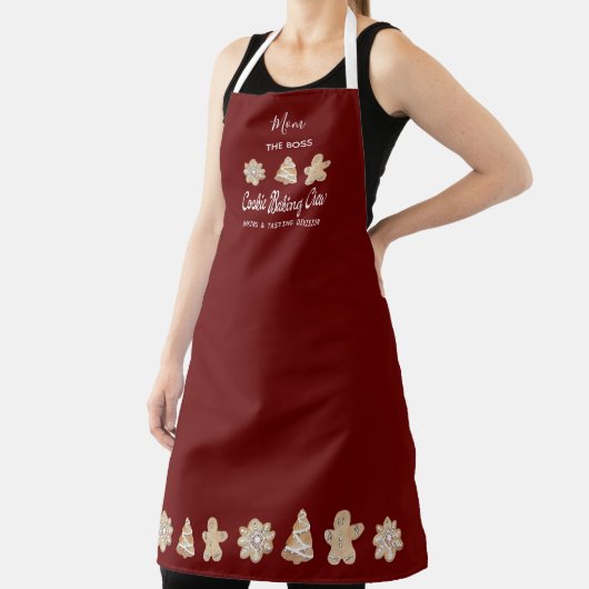 Funny Cookie Baking Crew Mam Baking Apron Schort (Insitu)