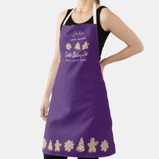 Funny Cookie Baking Crew Monogram Baking Apron Schort (Insitu)