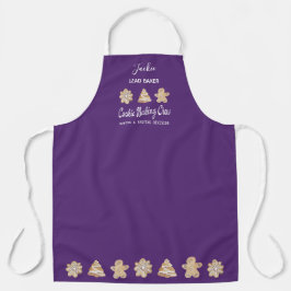 Funny Cookie Baking Crew Monogram Baking Apron Schort