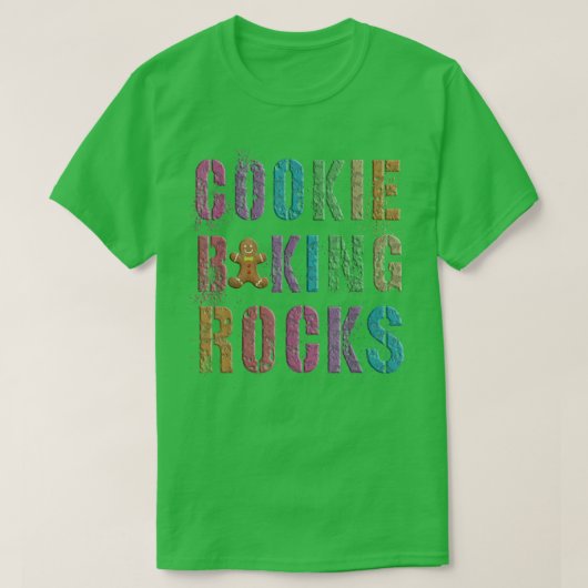 Funny COOKIE BAKING ROCKS Ninja GingerBrooMan Cu T-shirt (Design voorkant)