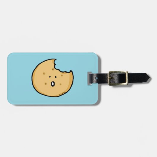 Funny Cookie Cartoon met Beet Bagagelabel (Voorkant horizontaal)