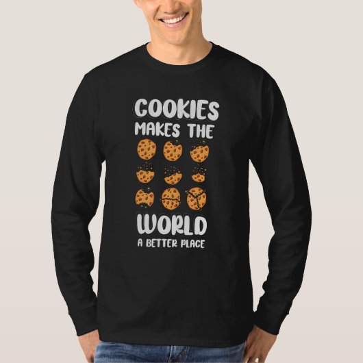 Funny Cookie Cookies maakt de wereld beter T-shirt (Voorkant)