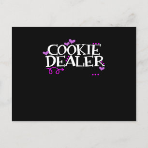 Funny Cookie Dealer Shirt Mam Pap Scouts Girls Kin Aankondigingskaart