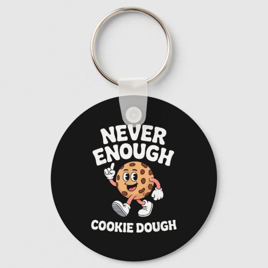 Funny Cookie Dough Retro  Sleutelhanger (Voorkant)
