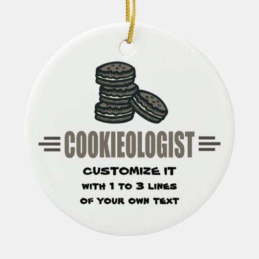 Funny Cookie Keramisch Ornament (Voorkant)