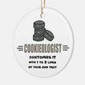 Funny Cookie Keramisch Ornament (Links)