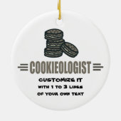 Funny Cookie Keramisch Ornament (Achterkant)