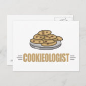 Funny Cookie Lover Briefkaart (Voorkant / Achterkant)