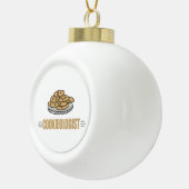 Funny Cookie Lover Keramische Bal Ornament (Rechts)