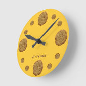 Funny Cookie Time Cookie Clock Ronde Klok (Hoek)
