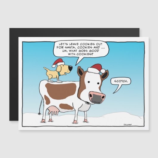 Funny Cookies en Scotch voor Kerstmis (Voorkant / Achterkant)