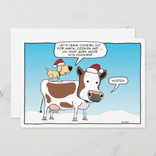 Funny Cookies en Scotch voor Kerstmis (Voorkant / Achterkant)