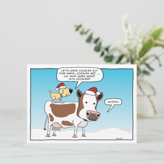 Funny Cookies en Scotch voor Kerstmis (Staand voorkant)