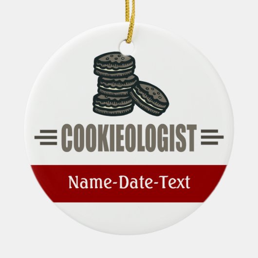 Funny Cookies Keramisch Ornament (Voorkant)