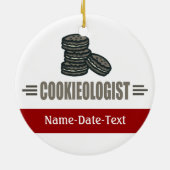 Funny Cookies Keramisch Ornament (Achterkant)